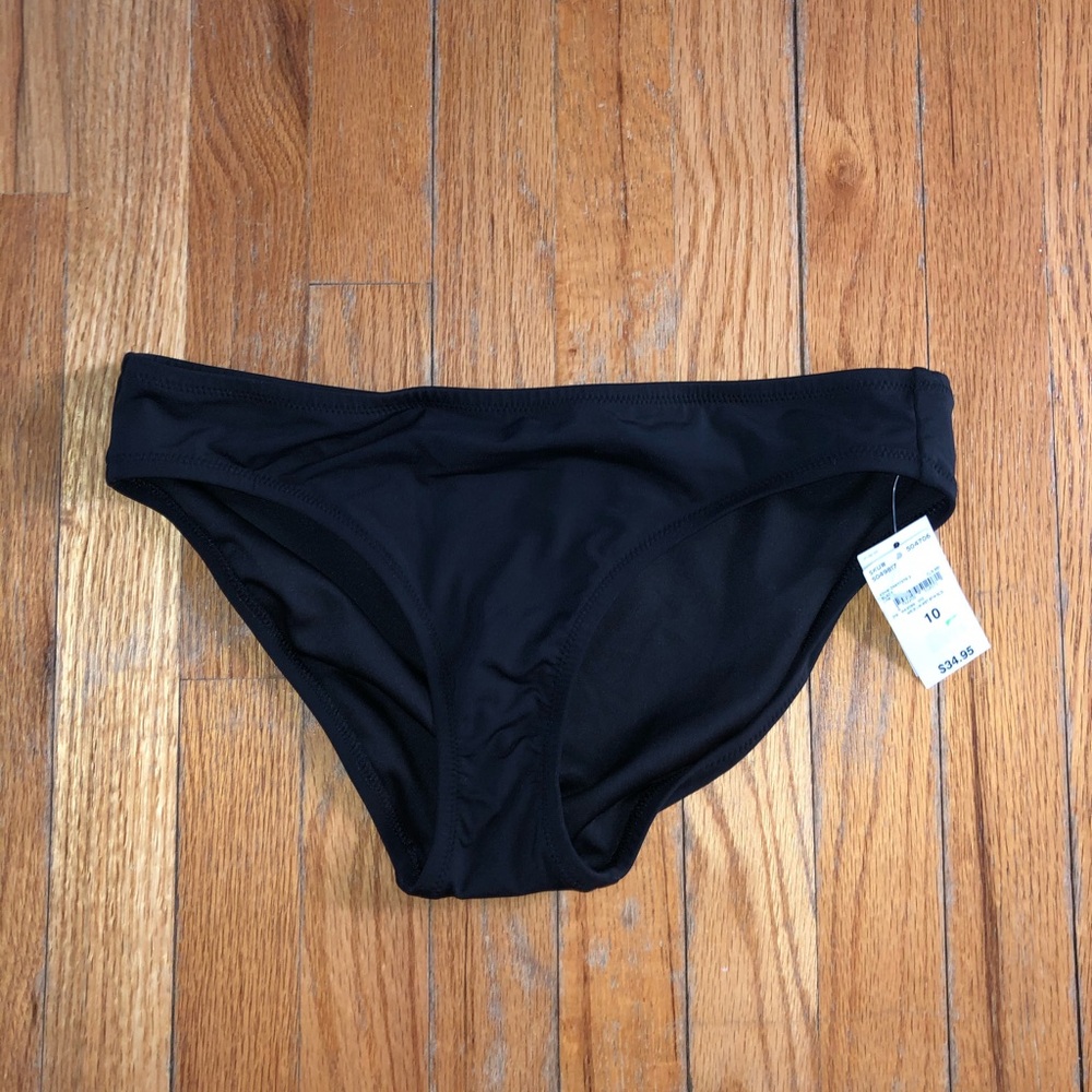 NWT Lands End Black Bikini Bottoms